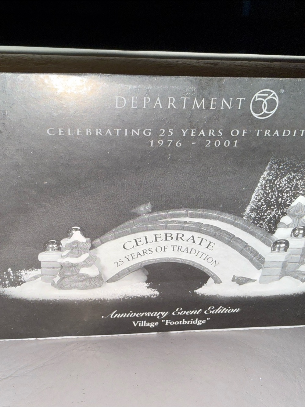 Department 56 White Celebrate Village Footbridge Decorative Accent